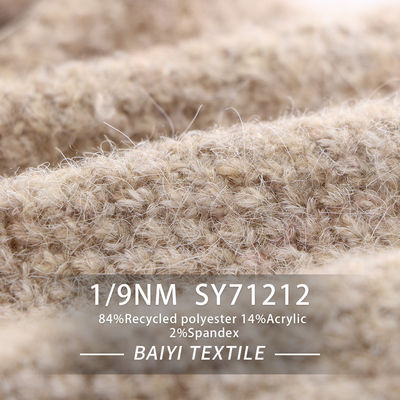 Anti Pilling Recycled Wool Yarn Lightweight Practical Eco Friendly 1/9NM