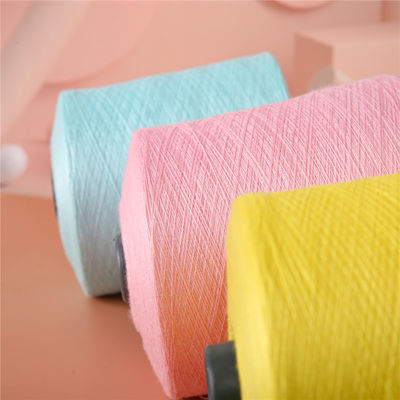 Breathable Recycled Colour Spun Cotton Yarn Anti Fouling Multi Scene